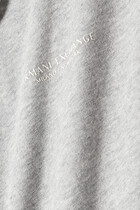 Logo Stretch Cotton Hooded Sweatshirt